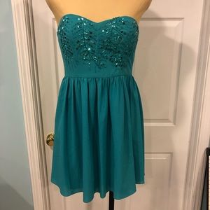 Sequin Strapless Dress (Modcloth)